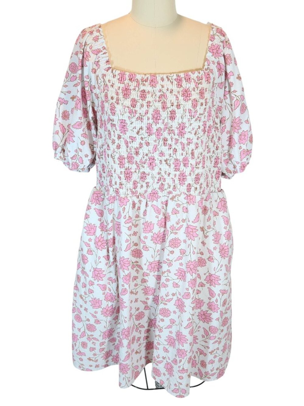 UNIVERSAL THREAD Smocked Peasant Dress Size XL Preppy Garden Party Cottage